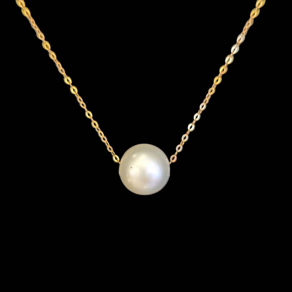 9mm South Sea Pearl 18k Gold Necklace
